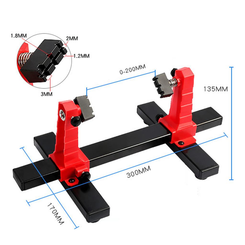 PCB Circuit Board Holder Stable Adjustable Welding Bracket 360 De Auxiliary Clamp Repair Tool Clamping Kit Heavy Duty Base Plate