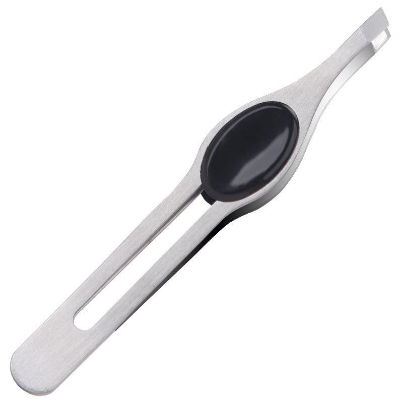 Professionelle Augenbrauenpinzette aus Edelstahl, zum Entfernen feiner Haare, zum Abziehen schräger Augenbrauenclips, Make-up-Tool