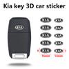 ASANRJ1 Auto-Fernschlüssel-Emblem-Aufkleber Aluminium-Schlüssel-Dekor-Aufkleber für K9 Sportage Niro K5 Carnival EV6 EV9 EV3 Forte K8 Stinger