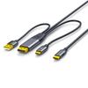 USB C To  Converters Video Cable 4K@60Hz Touch Control Enableds For Portable Monitors VR Gaming Devices