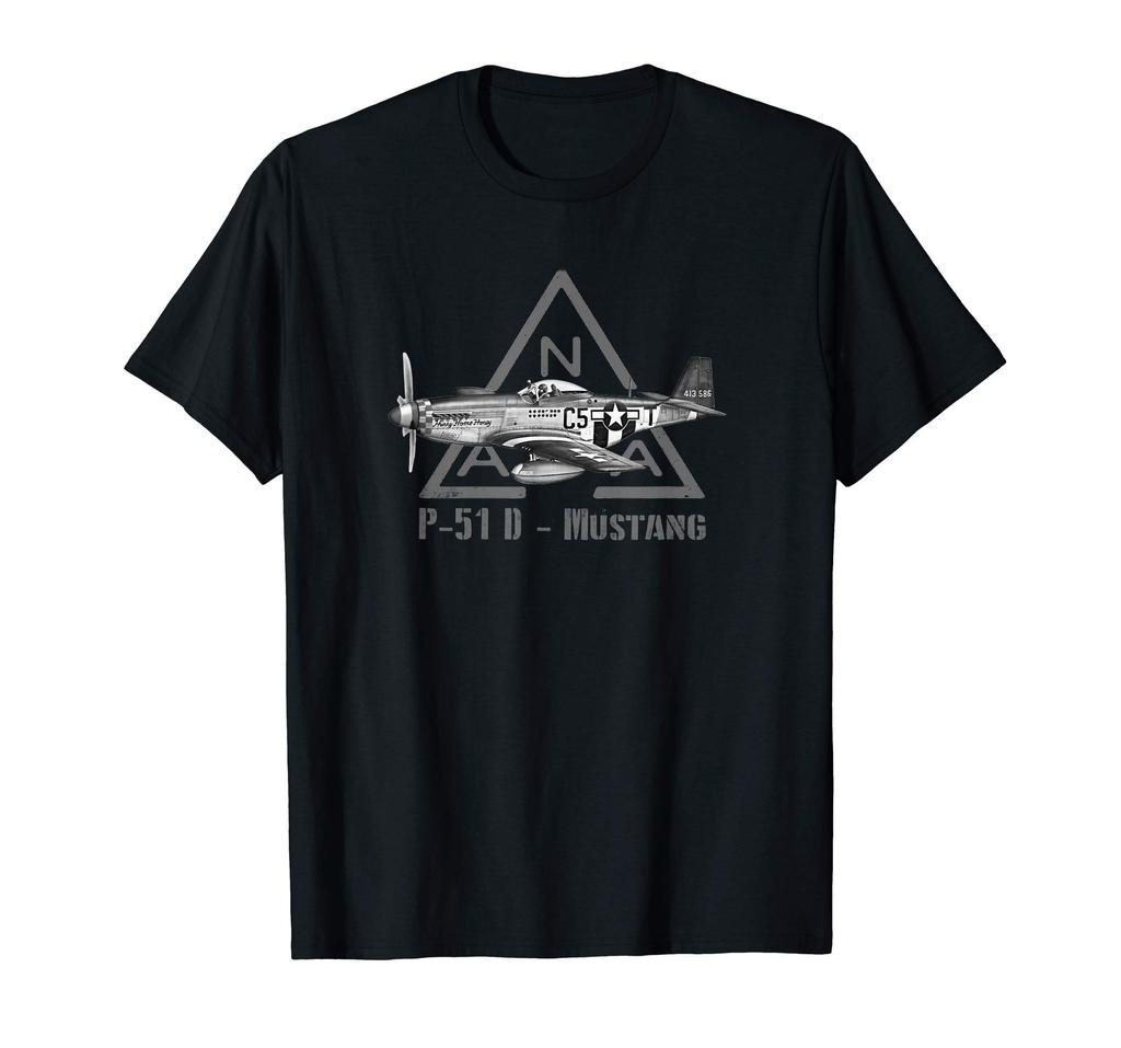 North American Mustang Military Fighter WW2 P-51 T-Shirt
