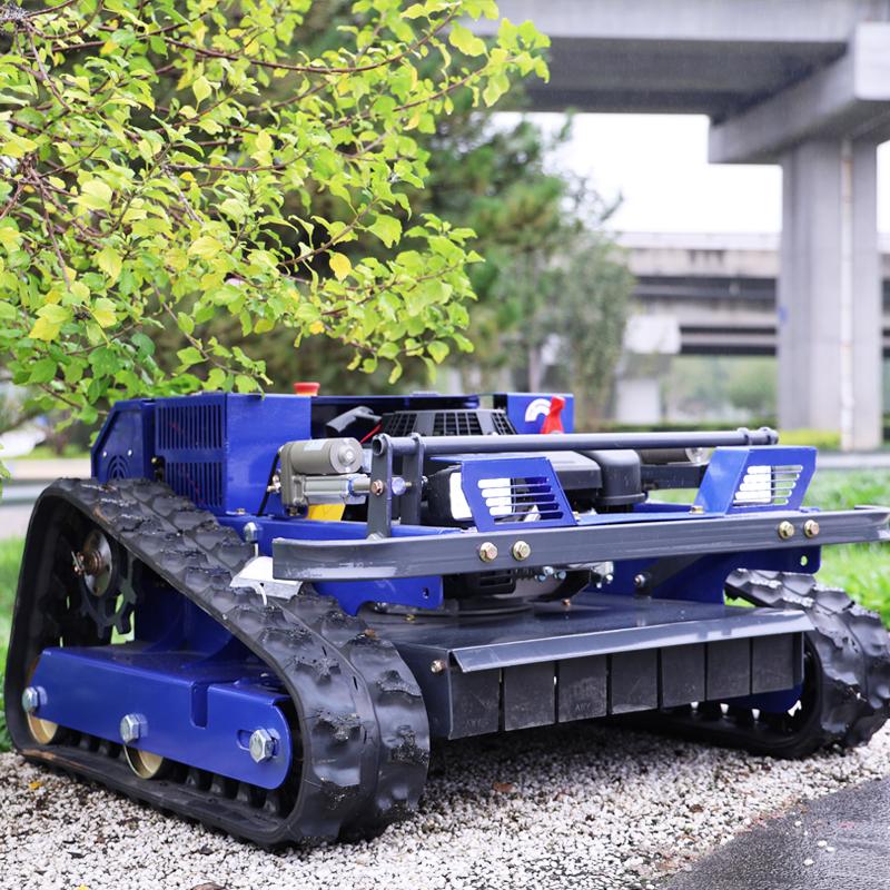 European Spot Garden Land Reclamation RC Lawn Mower Robot Lawn Mower Crawler Off Road Chassis, CE Certified Remote Weeding