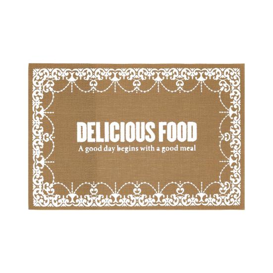 Vintage Placemat Heat-Resistant Non-slip PVC Heat Insulation Rectangle Dining Table Protection Decoration Pad Kitchen Supplies