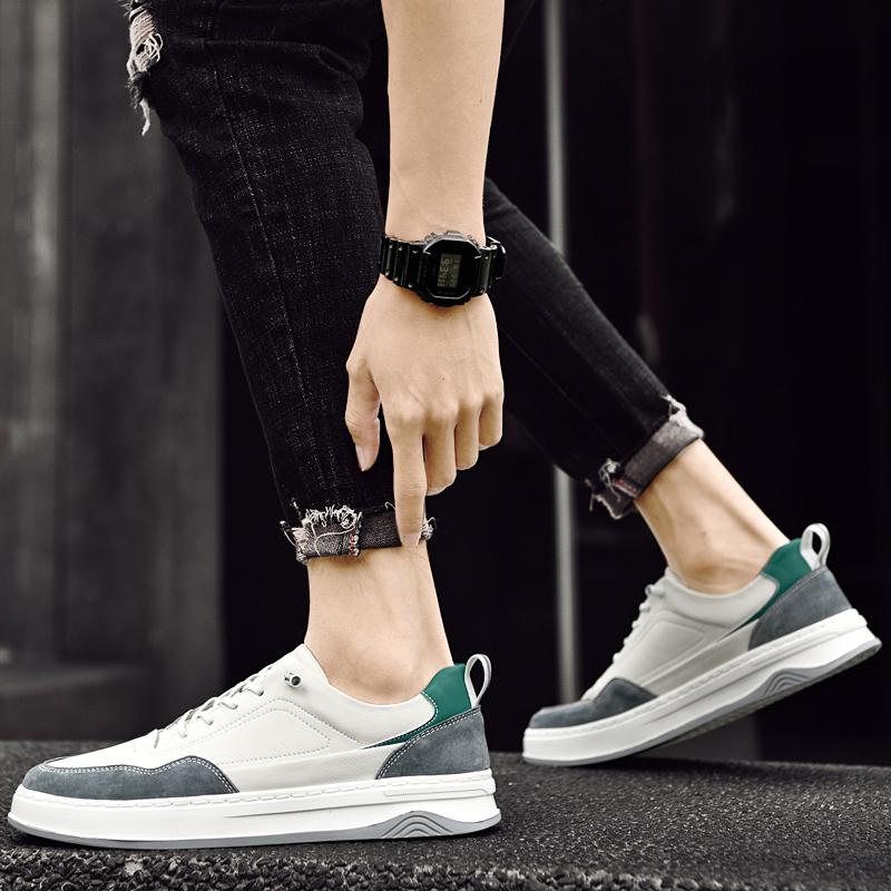 Men's Sports Shoes Are Designed with Simple Fashionable Stitching Casual Shoes Are Versatile for Daily Commuting Flat Shoes