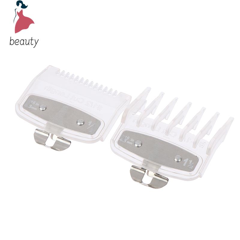 1Set For Wahl Hair Clipper Guide Comb Cutting Limit Combs 2pcs Set Standard Guards Attach Parts Electric Clippers Accessories