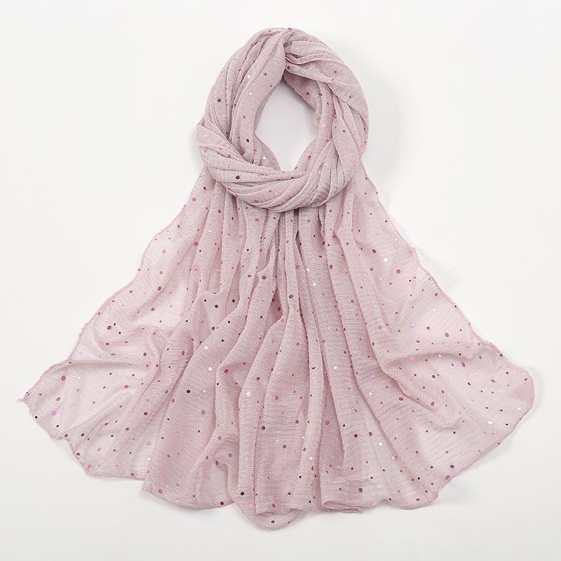 

Новый платок женский с пайетками, золотой и серебряной нитью, летний однотонный, солнцезащитный, тонкий, мягкий фолард, шаль, повседневный женский шарф-палантин