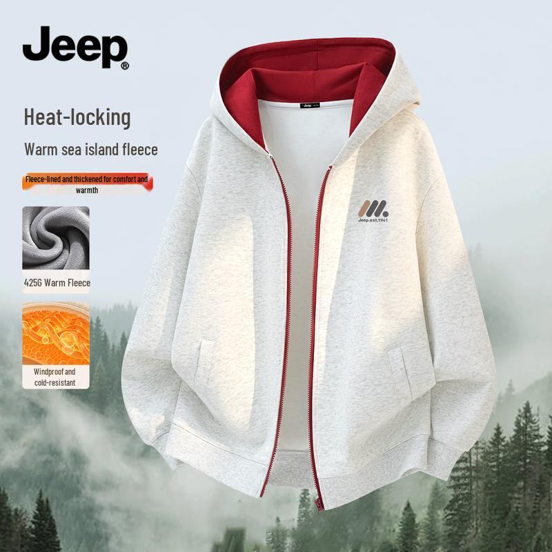 JEEP Heavyweight Fleece-Lined Hooded Sweatshirt