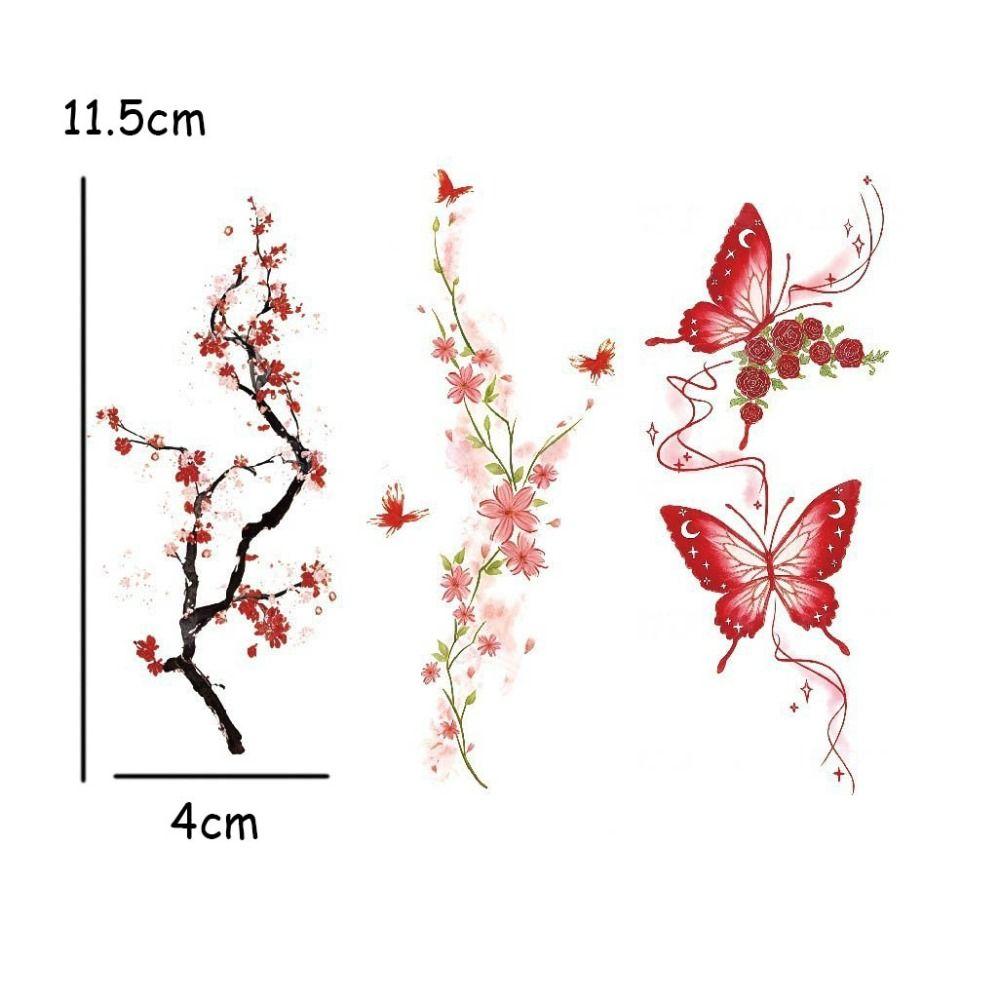 20 Pcs Glitter Temporary Tattoos Butterfly Tattoo Sticker New Arm Tattoo  Women
