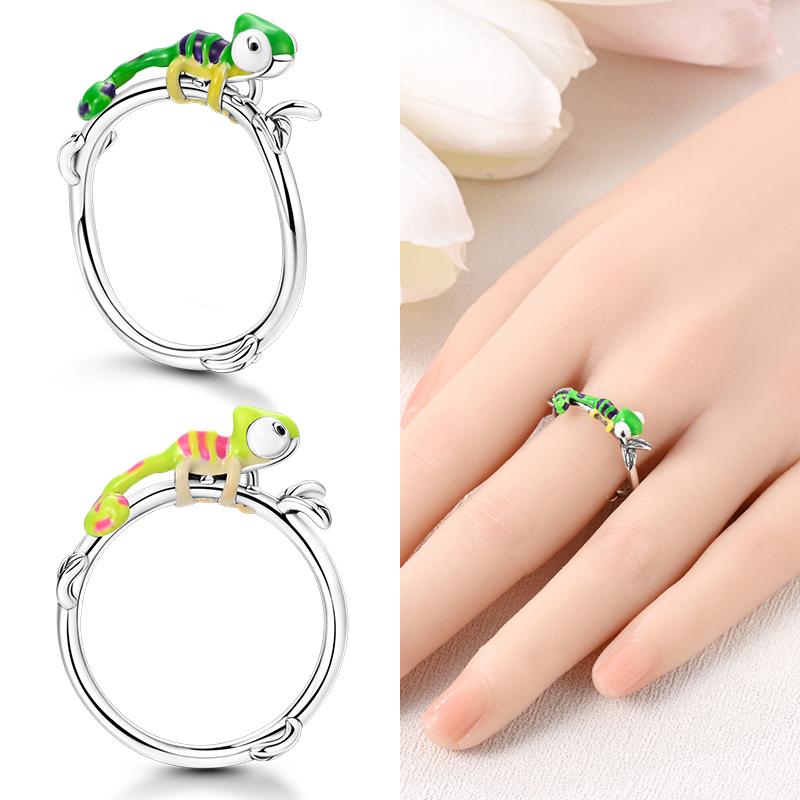New Rings For Women 100% 925 Silver Star Moon Colorful Zircon Rings Fine Wedding Engagement Birthday Jewelry Gifts