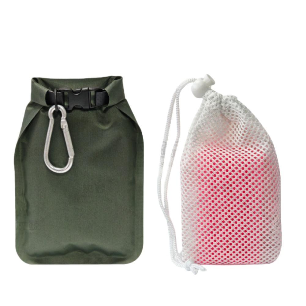 Leak-Proof Soap Bar Case Portable Travel Soap Container Travel Soap Bar Bag  Camping темно-зеленого