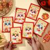 6pcs Traditional 2025 Snake Year Red Envelopes Chinese Style Money Packet  Kids Gift