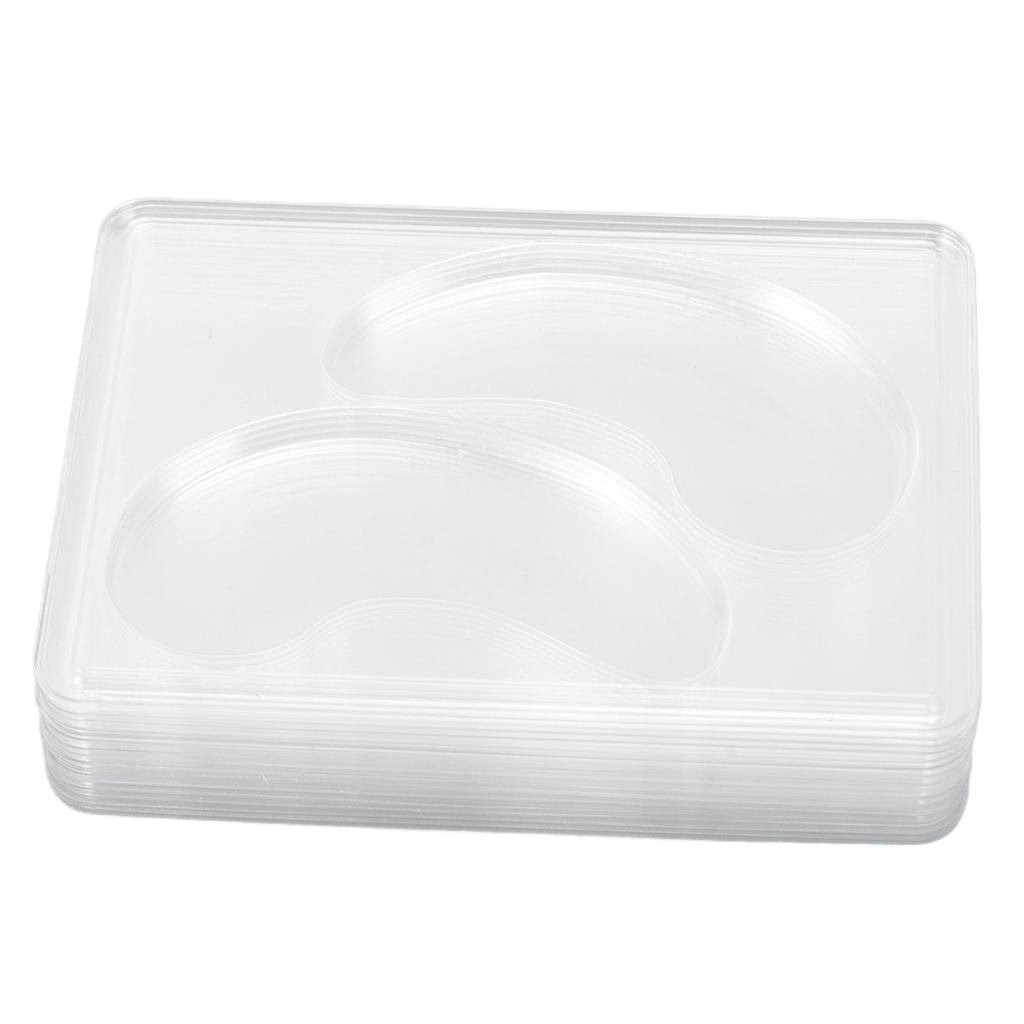 24 Pairs Under Eye Patches Mold Plastic Transparent Eye Patch Molds Tray for Facial Mask Machine