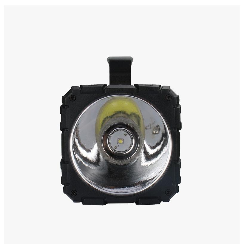 Multi-functional Outdoor High-brightness Dual-head Dual-direction Handheld ABS LED Searchlight USB Rechargeable Output Function