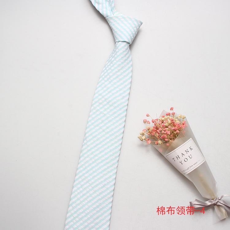 Men'S Narrow Tie, Special Cotton Casual Dress British Business Tie