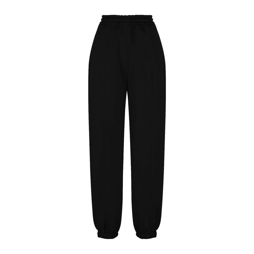 Damen Farbige Lässige Gefütterte Warme Kordelzug Locker Freizeit Jogginghose Lange Hose