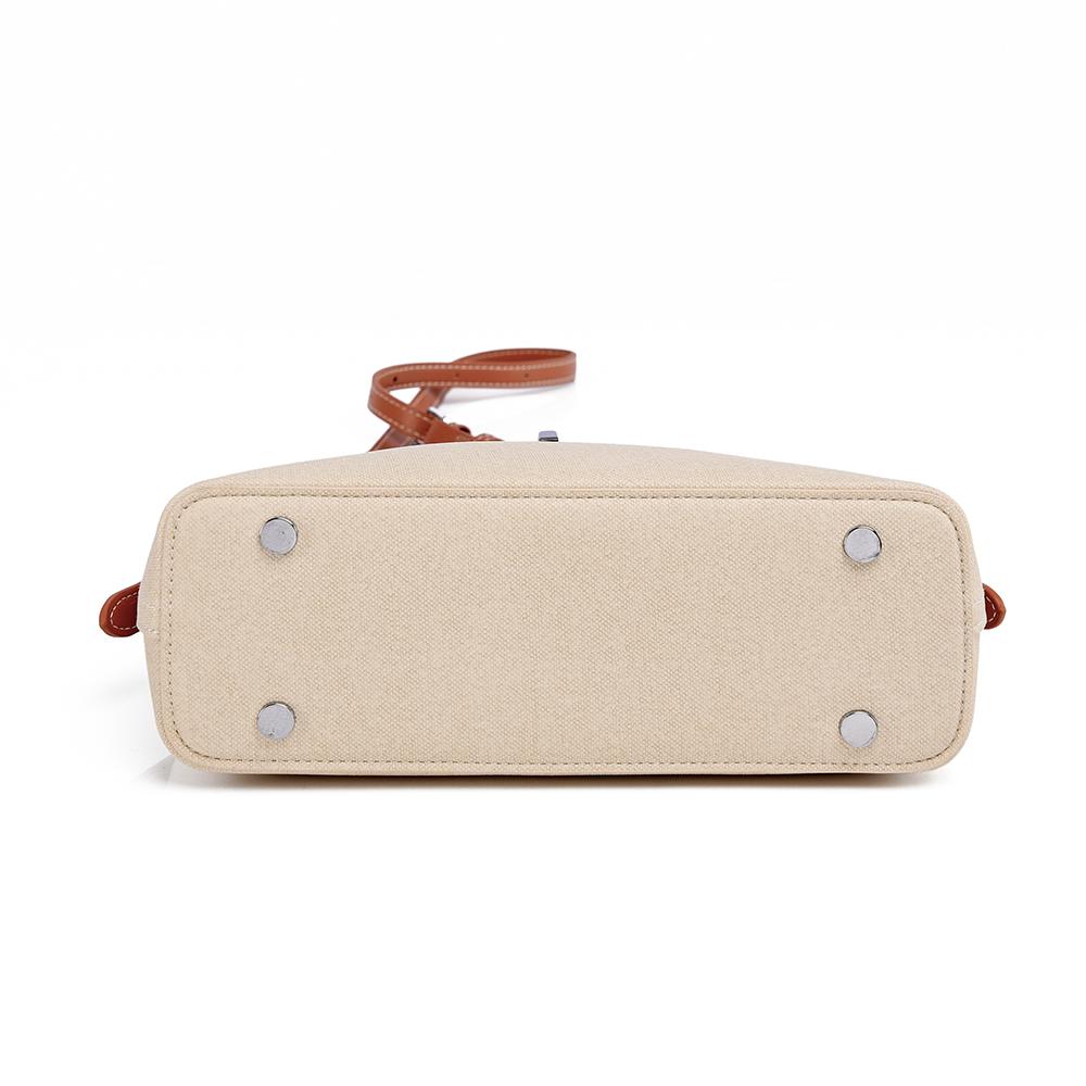 Trendy Simple Contrasting Color Women's Crossbody Bag High Texture Canvas Light Luxury Pillow Bag Leisure Commuting Shoulder Bag for Mother's Day Gift