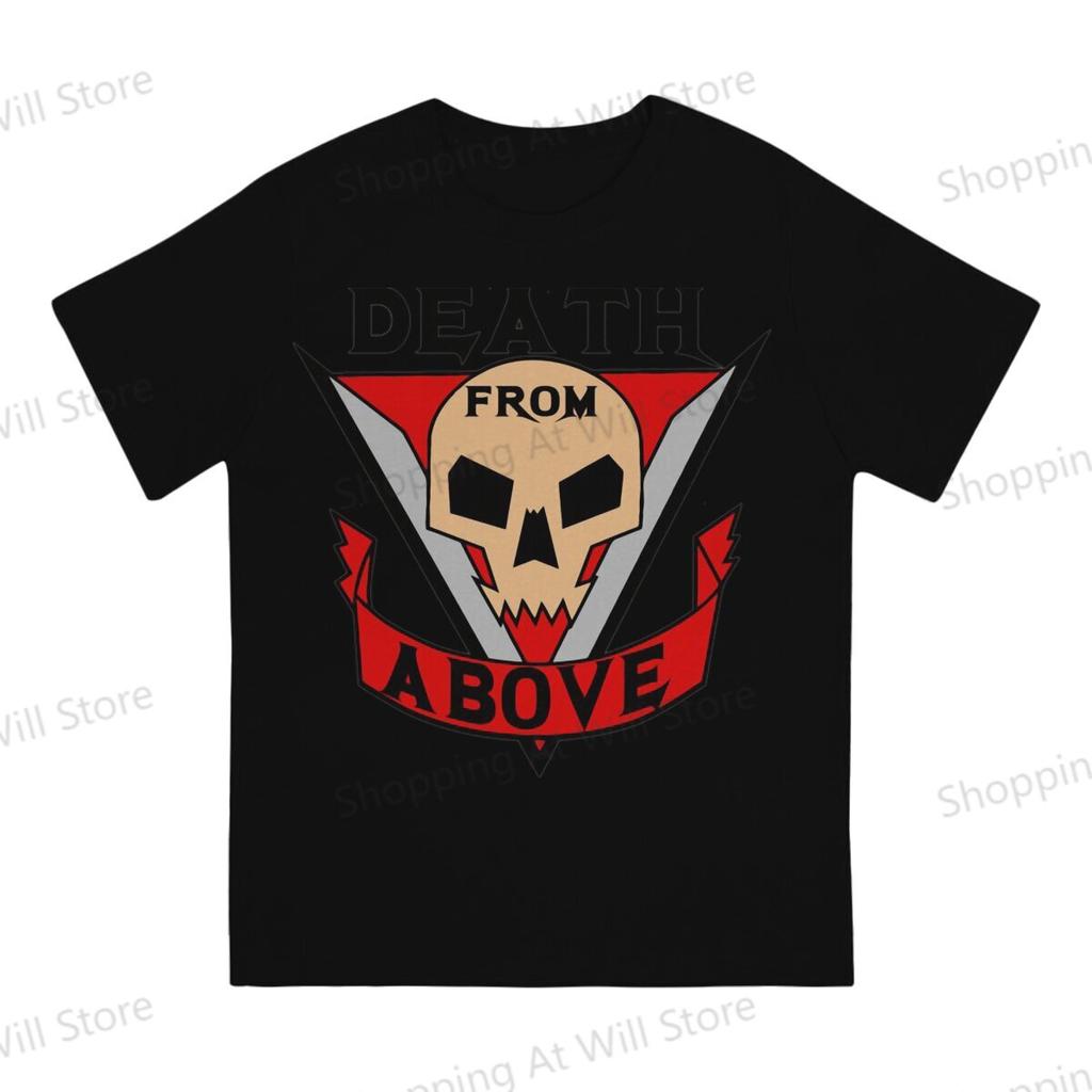 Summer Unisexs and Womens Tshirts Starship Troopers Death from Above Novelty Cool Tshirt Street Clothing SXL