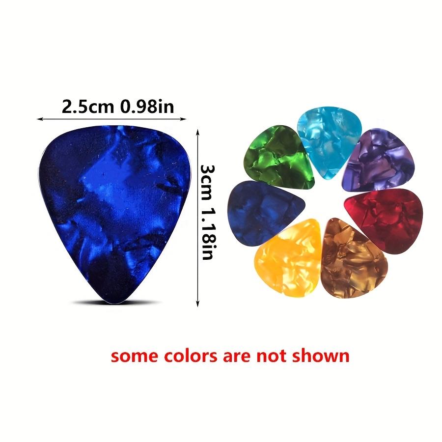 Portable Guitar Pick Stand with 6 Multi-Colored Picks - Guitar Speaker Model Pop Style Storage Organizer ZSY