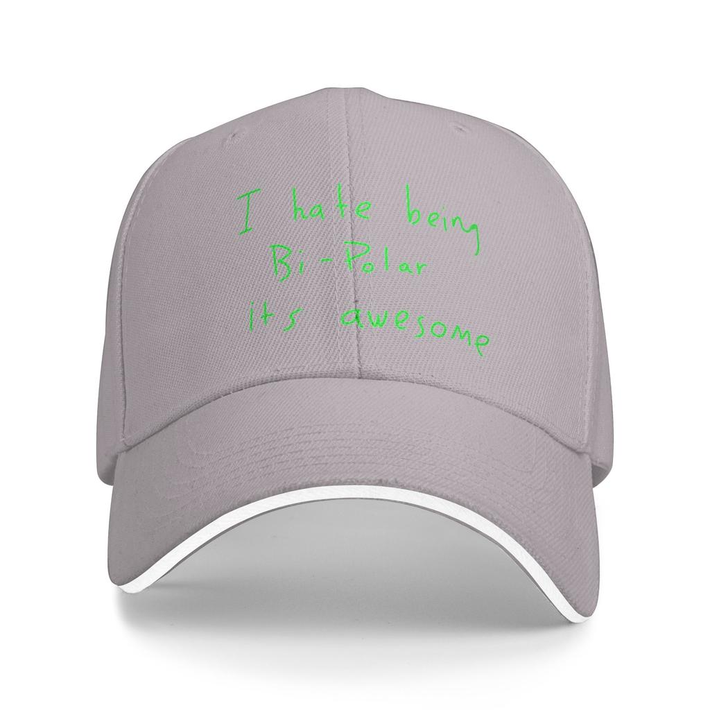 I Hate Being BiPolar Its Awesome Sun Baseball Cap Summer Men Women  Hip Hop Hats Hot Sale Casual Running Hippie Snapback Cap
