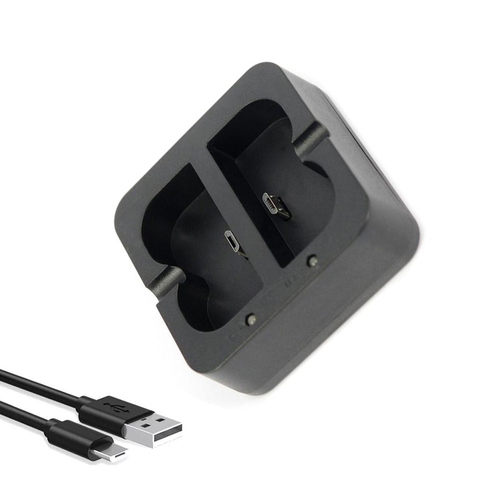 1Pc Dual-Port Battery Charger With LED Charging Status Indicator For Video Doorbell 2/3/3 Plus/4 Batteries