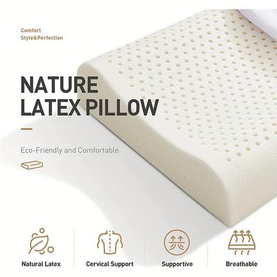 1 Pcs 93% Latex Pillow Massage Pillows for Sleeping Orthopedic Pillow Pure Natural Latex Memory Pillow