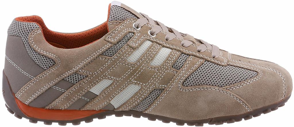 Geox U Snake L Sneakers (U4207L) Beige/dark Orange