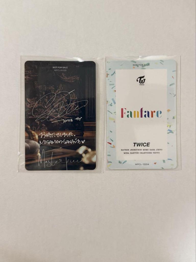 [USED] Fanfare & masterpiece once edition includes Sana trading card set