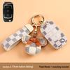 Women's High-End Cheetah CS10/CS9 Car Key Case - Classic Old Flower Design