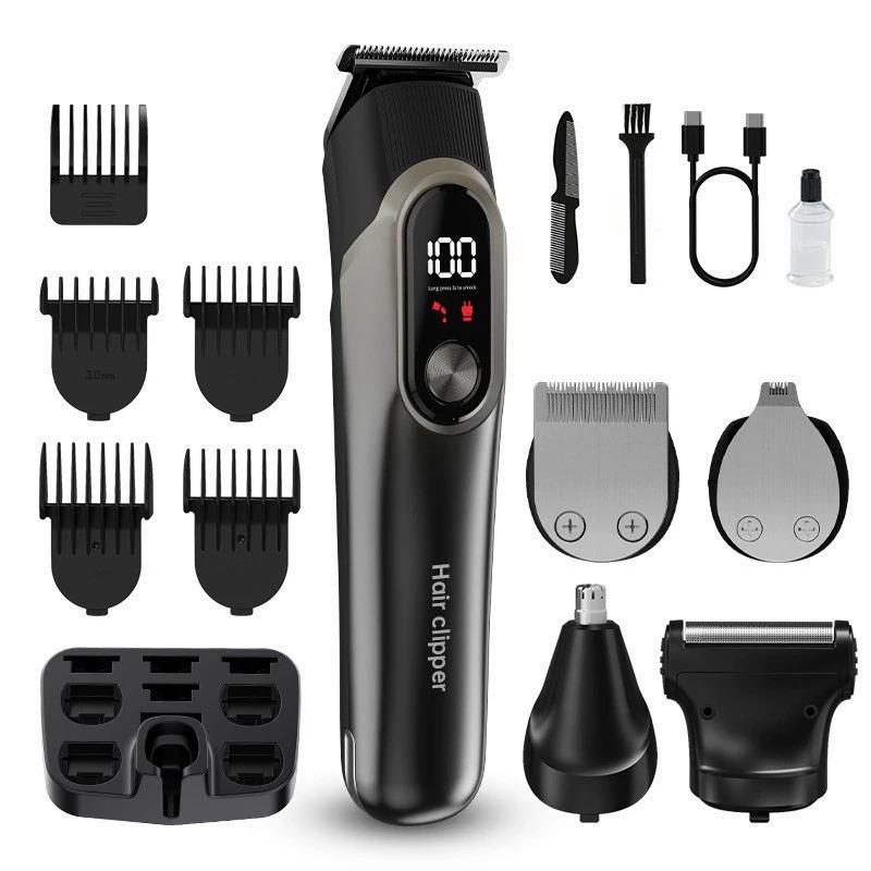 Men's Multifunctional Waterproof Electric Shaver and Hair Trimmer Set