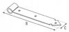 Galvanized Door Strap Hinge 600mm