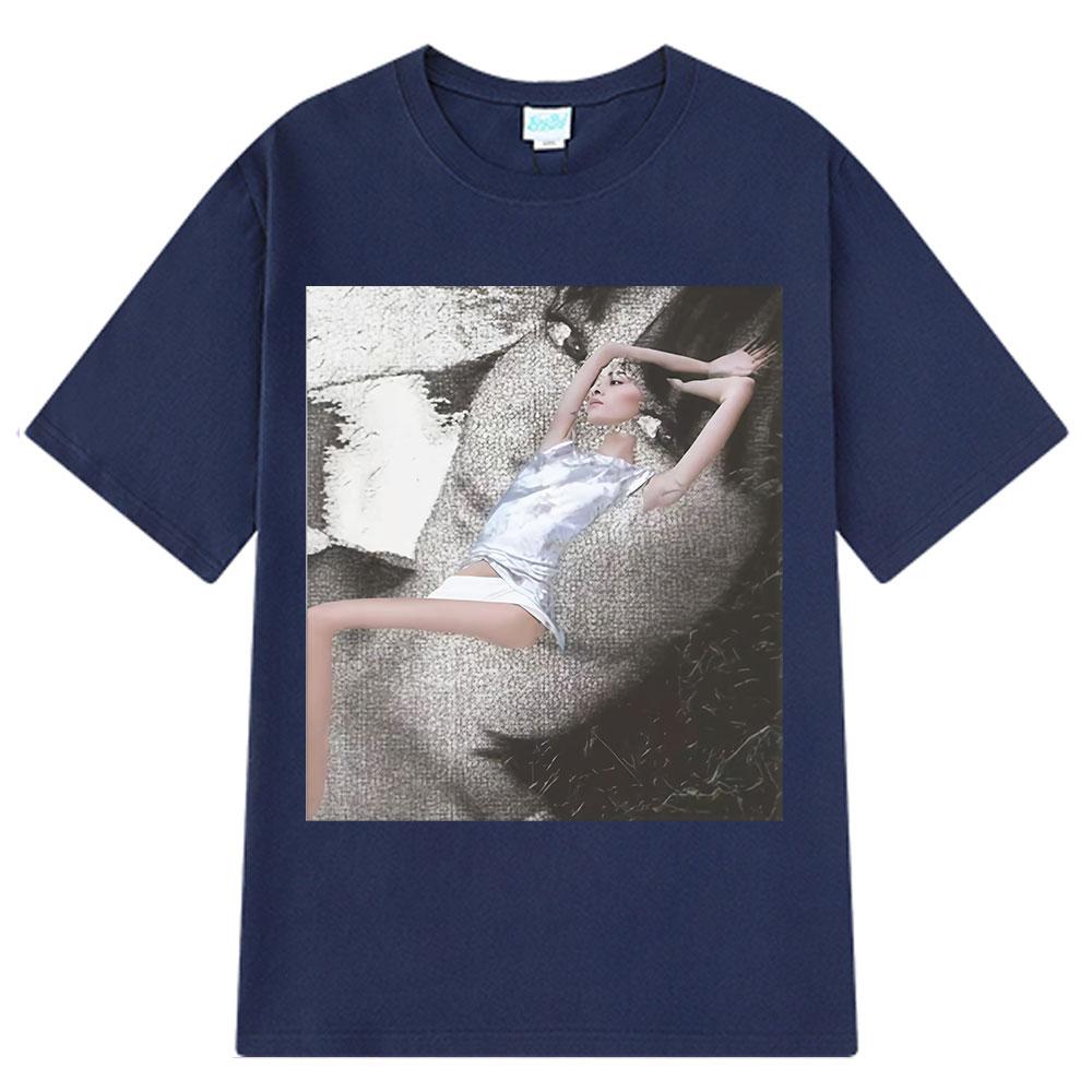 2025 New Essential Cotton Unisex T-Shirt Fashion Printing Soft Breathable Crew Neck Fashion Men's and Women's T-Shirts One Piece