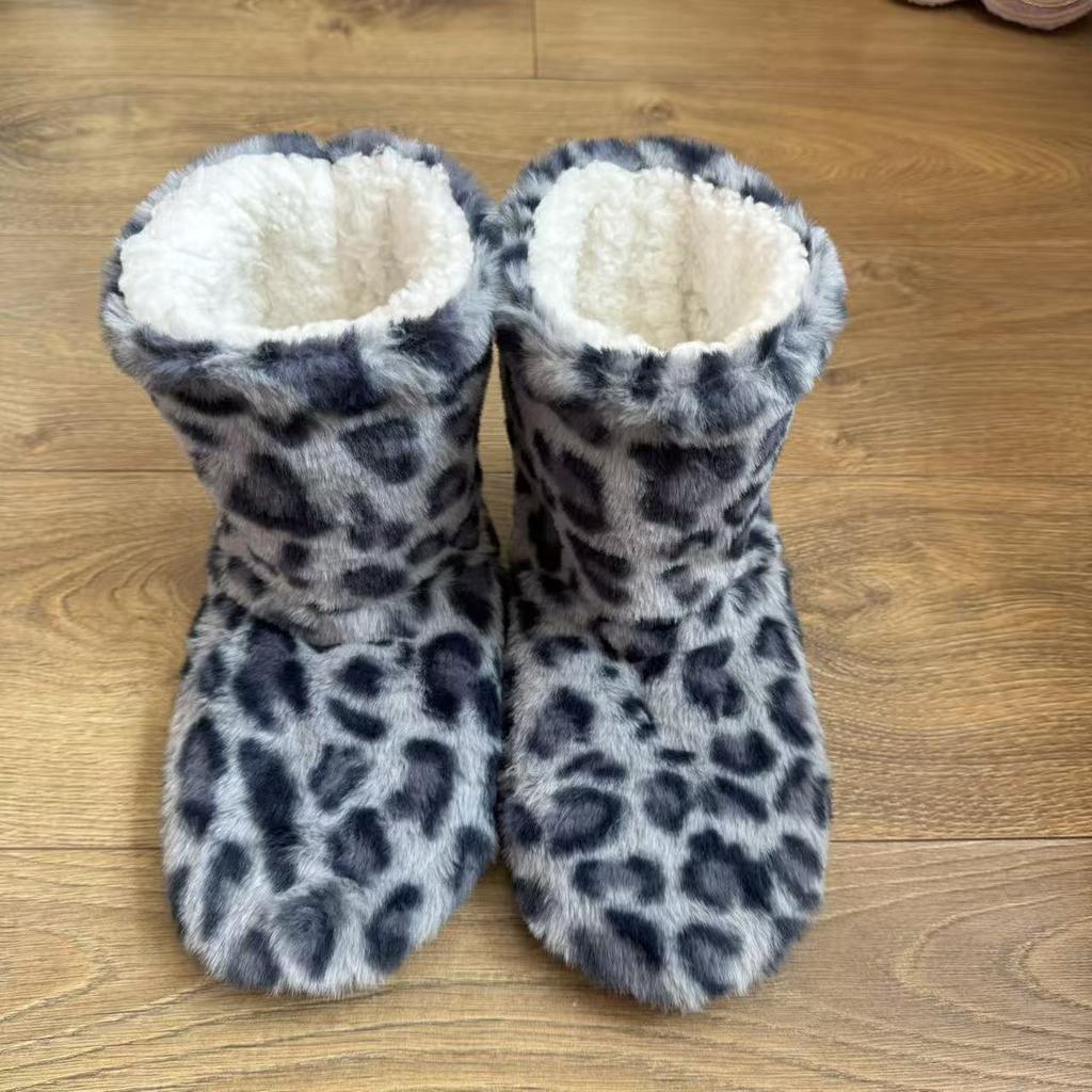 New Style Women's Home Floor Boots with Anti-slip Interior Cotton Shoes