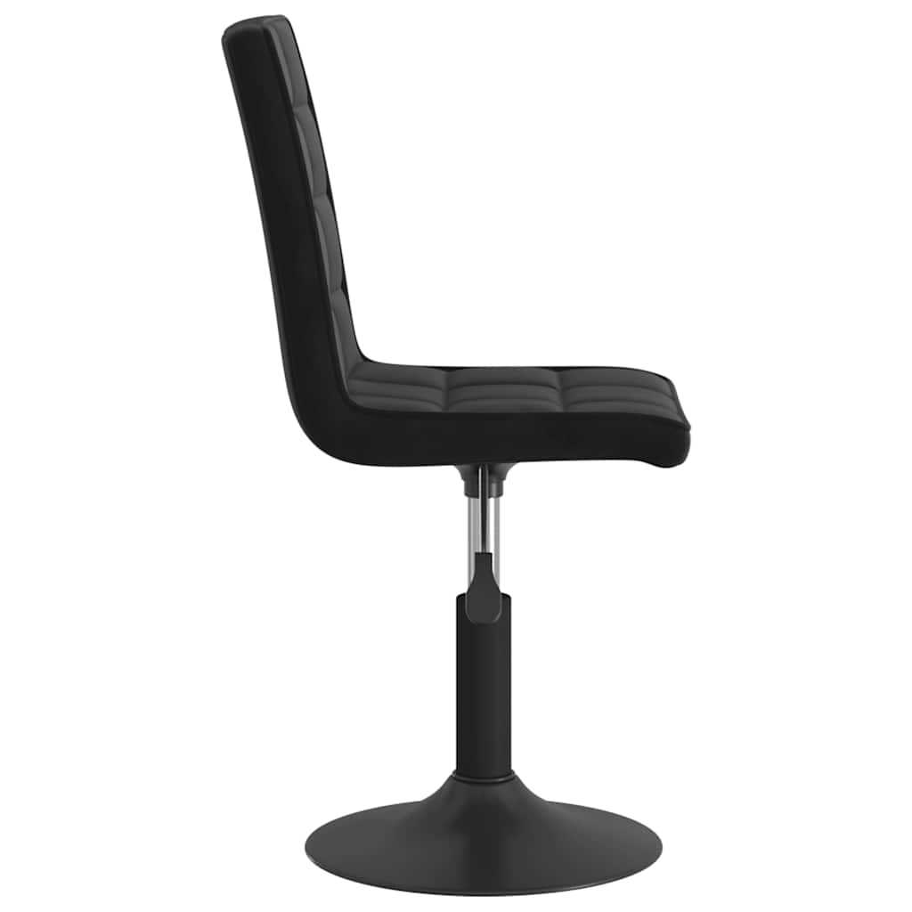 Vidaxl Swivel Dining Chairs, 4 Pcs, Black, Upholstered In Velvet