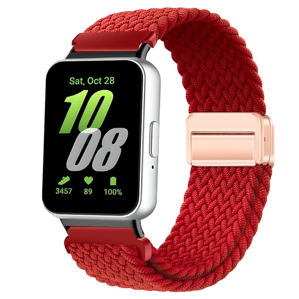 Magnetic Sport for Samsung Galaxy Fit 3 Watch Braided Strap Watchband for Samsung Galaxy Fit 3 Band Accessories Replacement