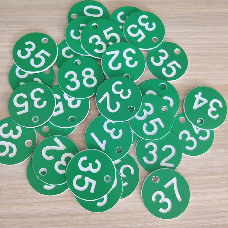 Set di 100 etichette rotonde con numeri identificativi per porte, per portachiavi, numeri colorati da 1 a 100.