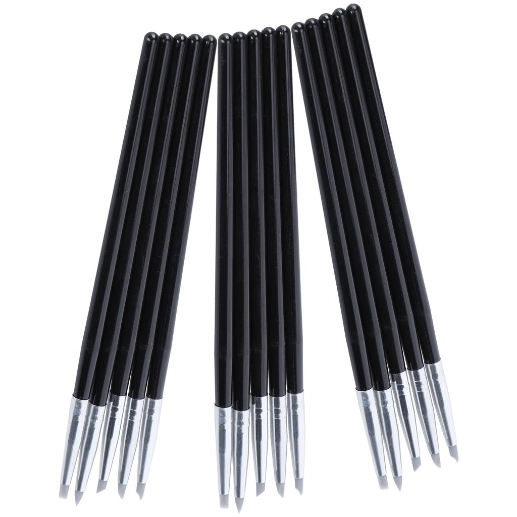 3 Set Pottery Clay Sculpture Paint Brush Watercolor Paint Silicone Pen Different Size