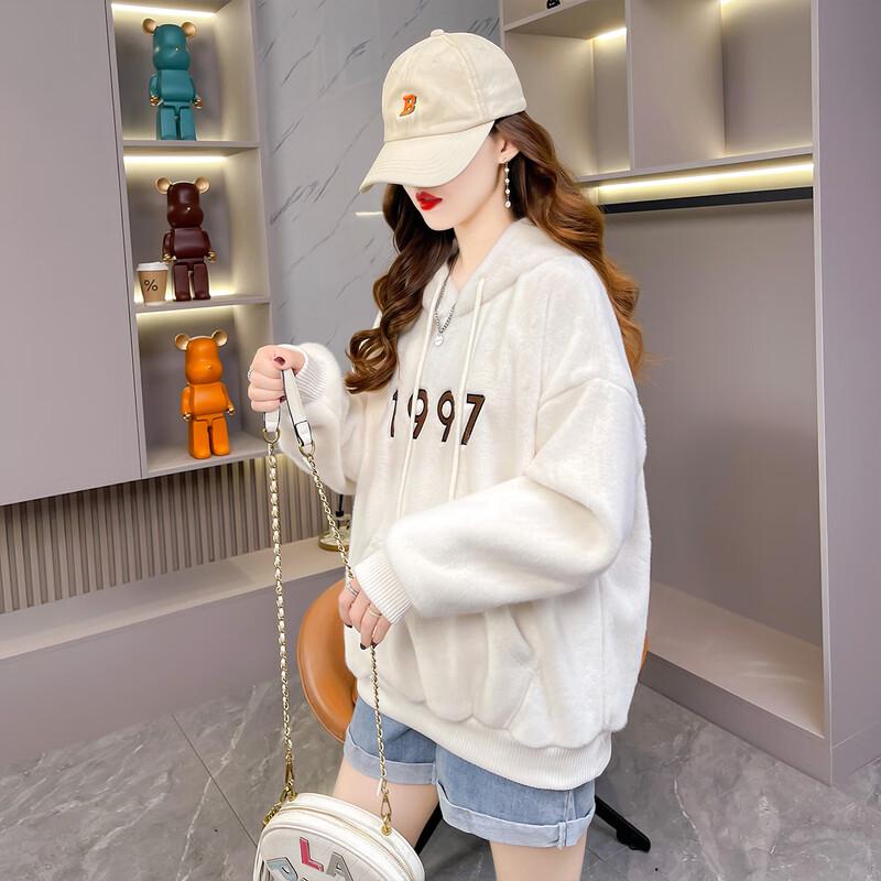 IMAGINEX Women's Urban Casual Long-Sleeve Hooded Sweatshirt