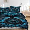Valhalla Raven Shield Norse Mythology Print 3Pcs Bedding Setduvet Cover With 2 Bedropillowcase Home Birthday Gift