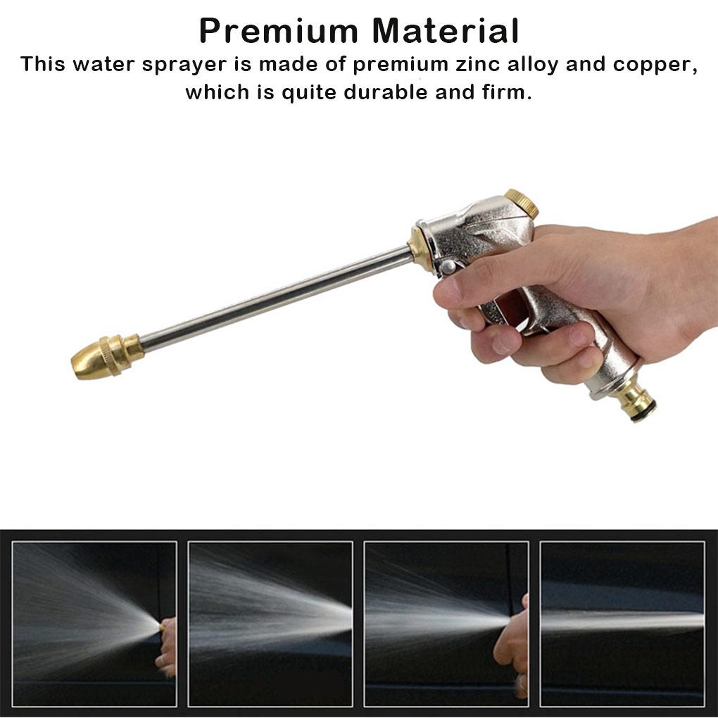 Metal Sprayer Car Washing Sprinkler Zinc Alloy Copper Cleaning Device Garden Drainer Water Saving Pressure Washer Drain Nozzle