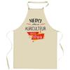 Kitchen Apron - Farmer Thank You Awesome - Durable Cotton - Durable France Print - Adjustable Ties