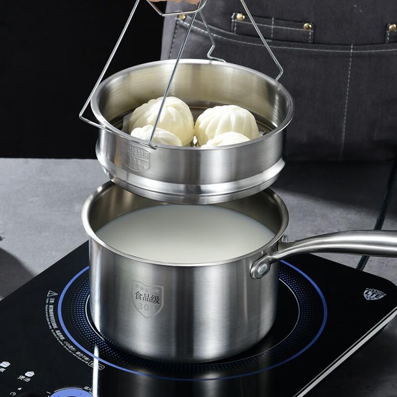 Yicang 304 Stainless Steel Milk Pot with Steamer