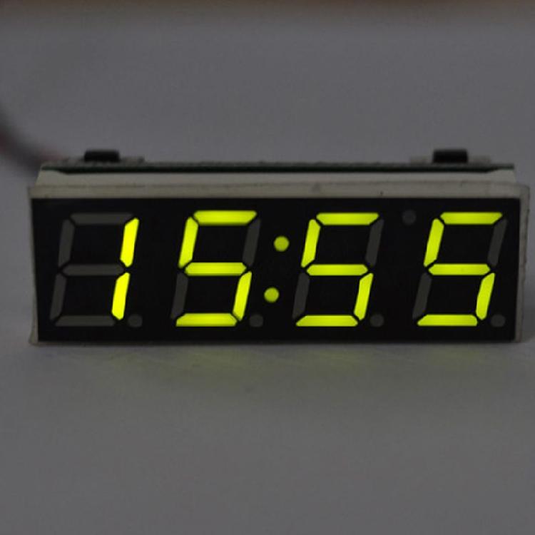 DIY Digital Tube LED Electronic Clock Time Car Thermometer Voltage Meter Monitor