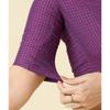 Women Cotton Half Sleeve Madras Checks Saree Blouse with Stretchable Sides