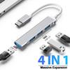 OTG Type C To USB 4 Ports USB 3.0 Hub High Speed Type C Splitter Adapter For PC Computer Notebook Accessories Multiport HUB