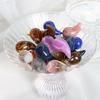 1 pairs Water Drops Resin Earrings Cute Amber Pink Chubby Jewelry Acrylic Waterdrop Earrings for Women Chunky Teardrop Earrings