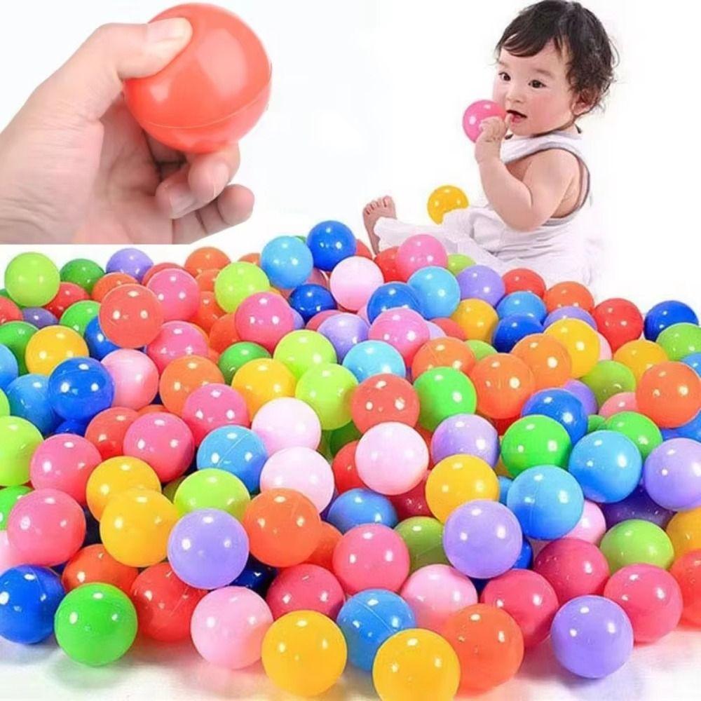 50PCS Plastic Thickened Ocean Ball Toy Interactive Ocean Ball Indoor Toys  Toddlers Boys Girls