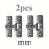 90/180 Degree Rotating Security Locks, Suitable for Barn Doors, Bathroom Sliding Doors, Garages, Bedrooms,Durable Zinc Alloy Security Door Locks