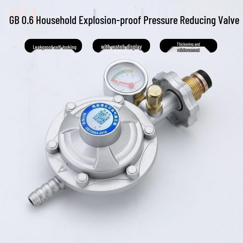 Household Gas Cylinder Safety Valve - Automatic Shut-Off & Pressure Reducing Valve