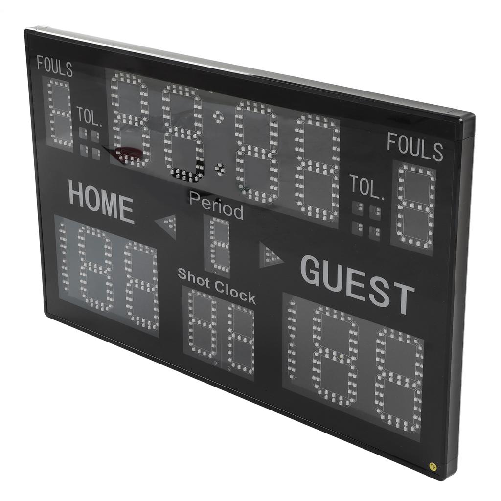 15 Digit Electronic Scoreboard LED Digital Portable Electric Scorekeeper for Basketball Volleyball