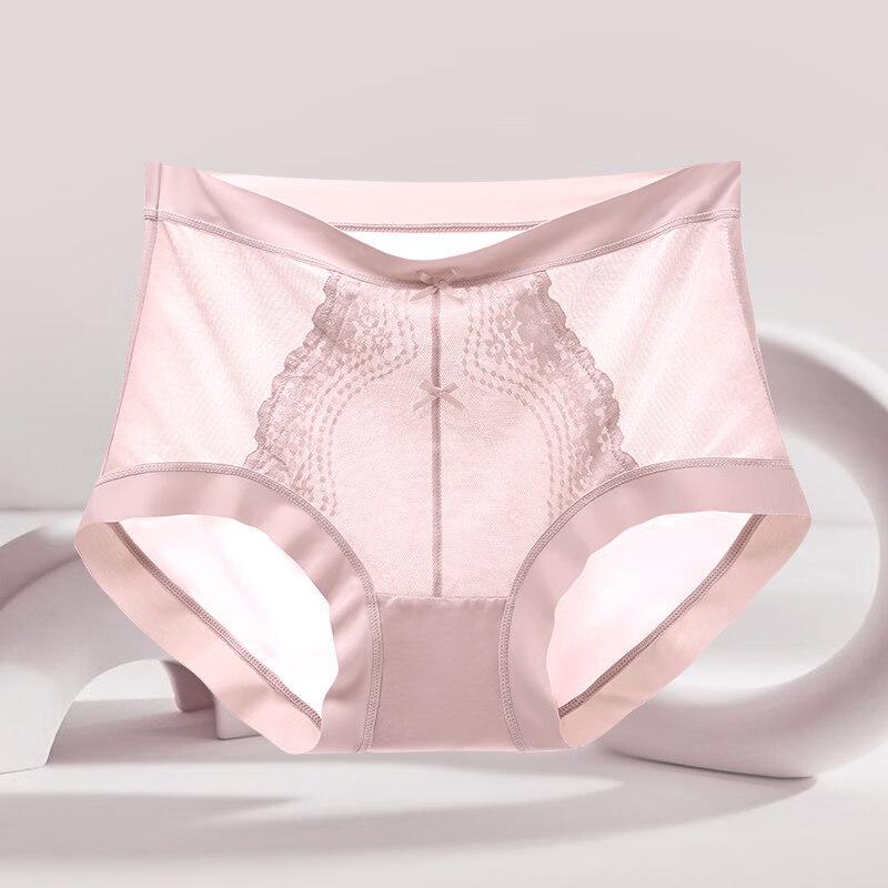 GUJIN Women's Seamless Lace Briefs with Antibacterial Cotton Crotch